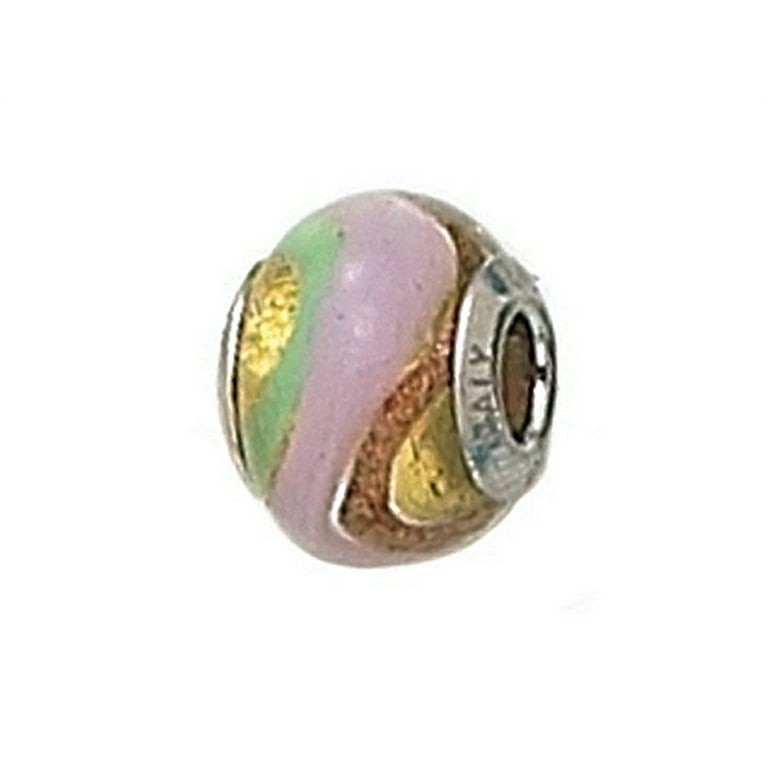 Zable Sterling Silver Green Flower Bead/Charm Zable Sterling Silver Green Flower Bead/Charm